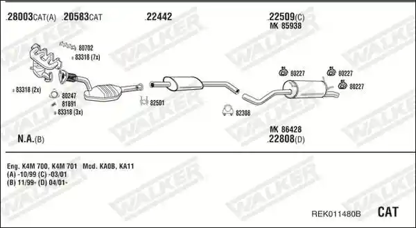 WALKER REK011480B