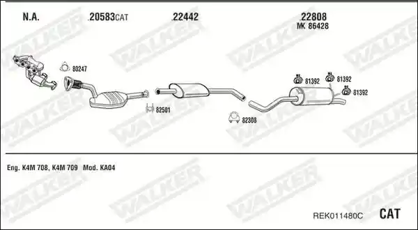 WALKER REK011480C