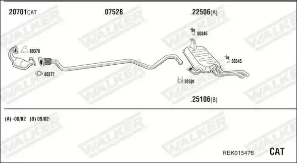 WALKER REK015476 WALKER REK015476