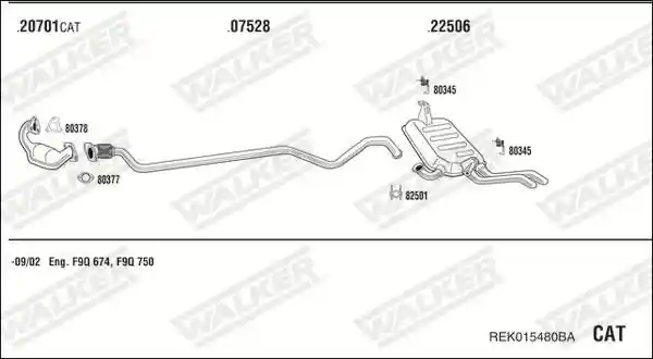WALKER REK015480BA