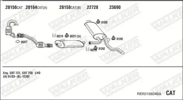 WALKER REK015604BA