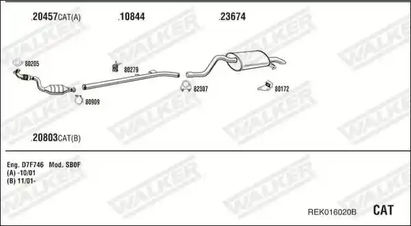 WALKER REK016020B