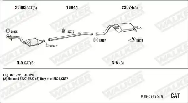 WALKER REK016104B