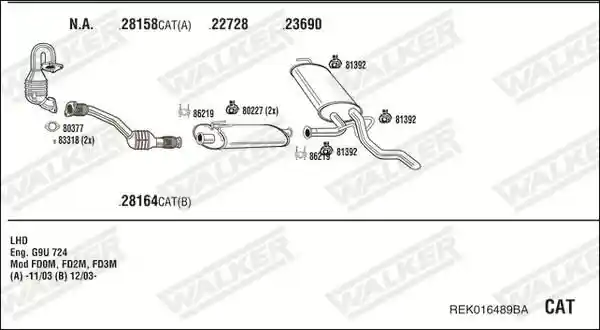 WALKER REK016489BA