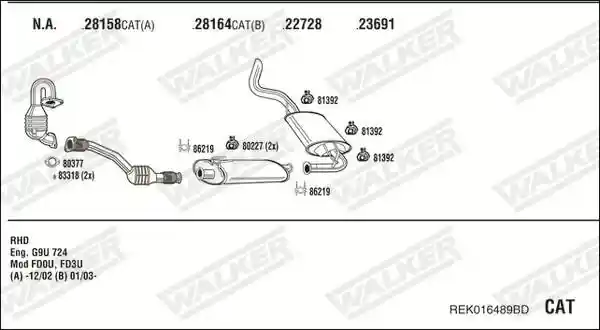 WALKER REK016489BD