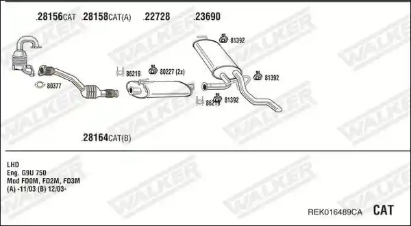 WALKER REK016489CA
