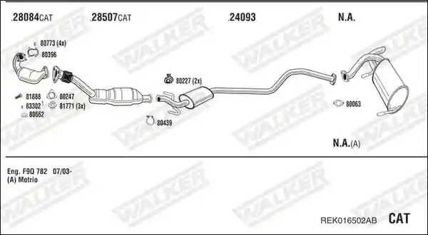 WALKER REK016502AB