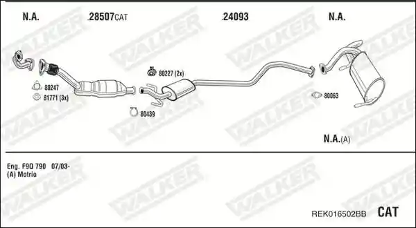 WALKER REK016502BB