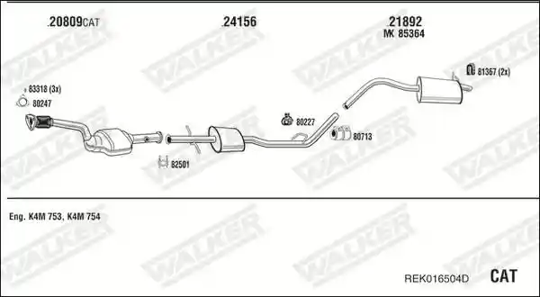 WALKER REK016504D