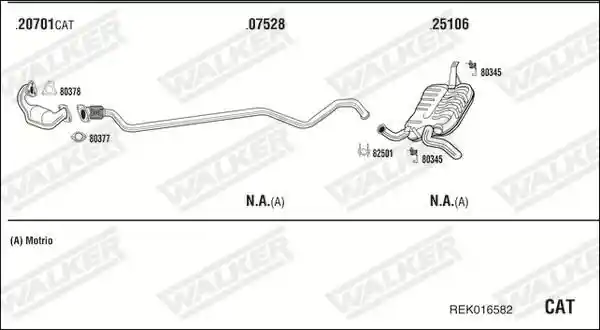 WALKER REK016582 WALKER REK016582