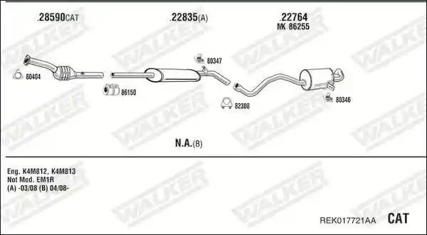 WALKER REK017721AA
