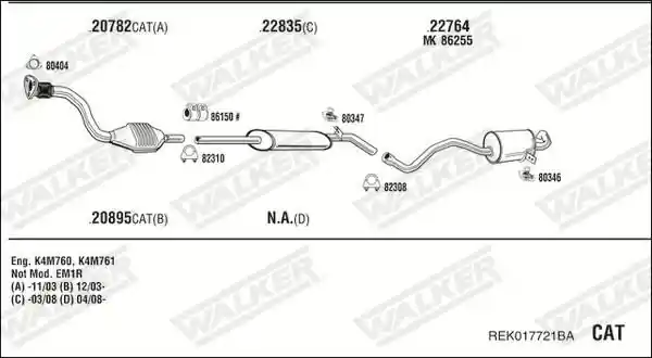 WALKER REK017721BA