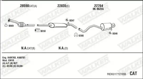 WALKER REK017721BB
