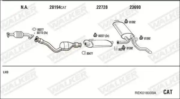 WALKER REK018000A