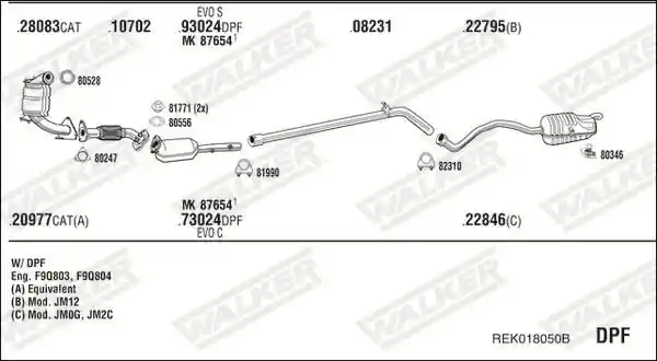 WALKER REK018050B
