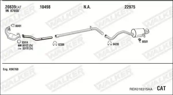 WALKER REK018315AA
