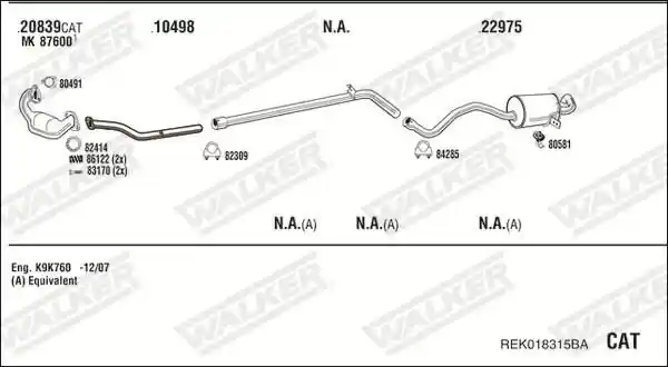 WALKER REK018315BA
