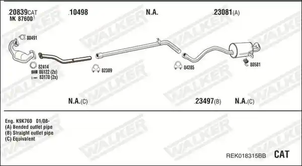 WALKER REK018315BB