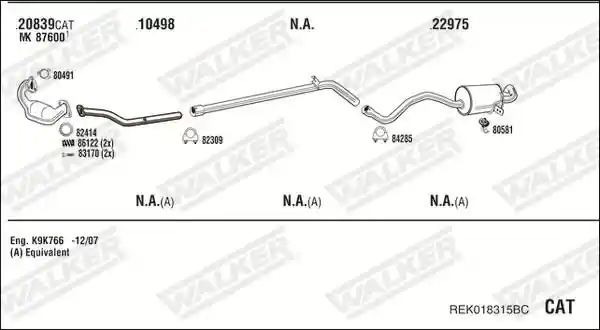 WALKER REK018315BC