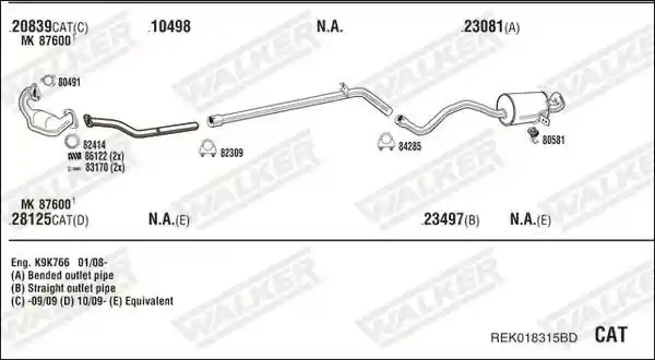 WALKER REK018315BD