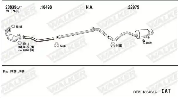 WALKER REK018642AA