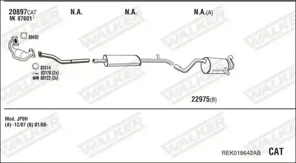 WALKER REK018642AB