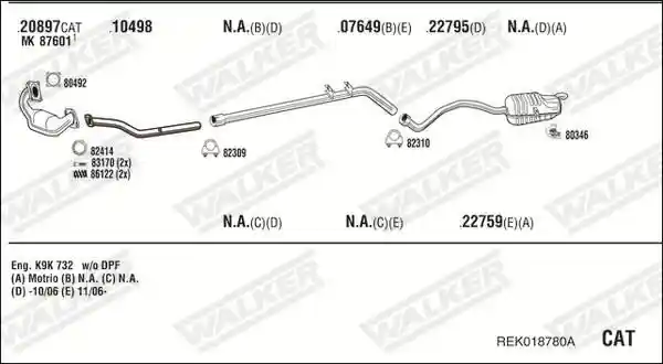WALKER REK018780A