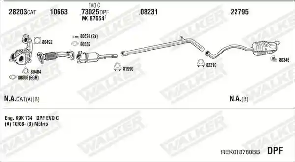 WALKER REK018780BB