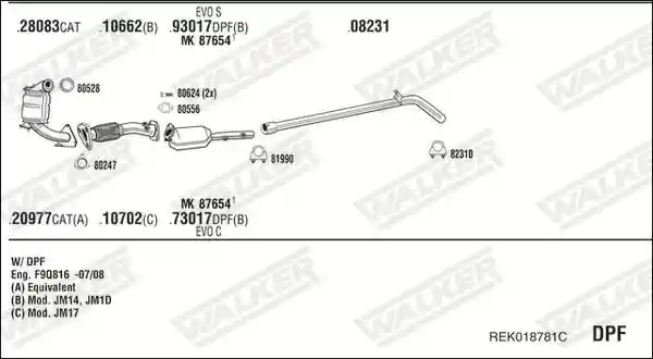 WALKER REK018781C
