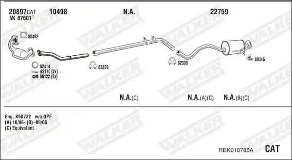 WALKER REK018785A
