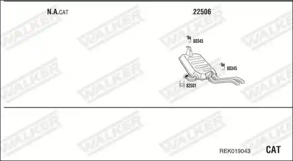 WALKER REK019043 WALKER REK019043