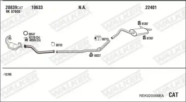 WALKER REK020068BA