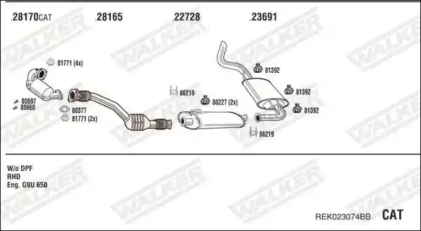 WALKER REK023074BB