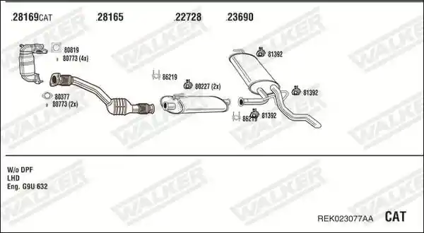 WALKER REK023077AA
