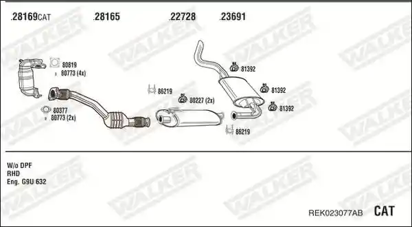 WALKER REK023077AB