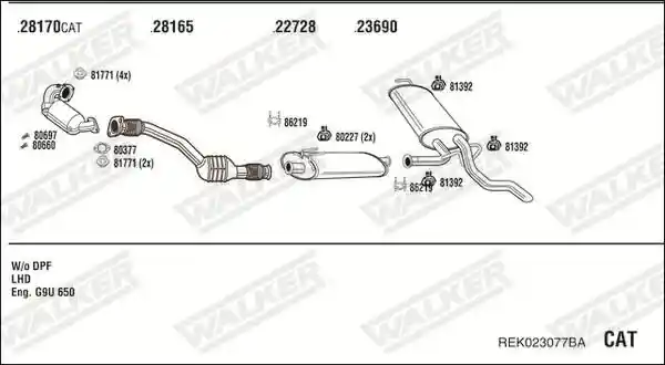 WALKER REK023077BA