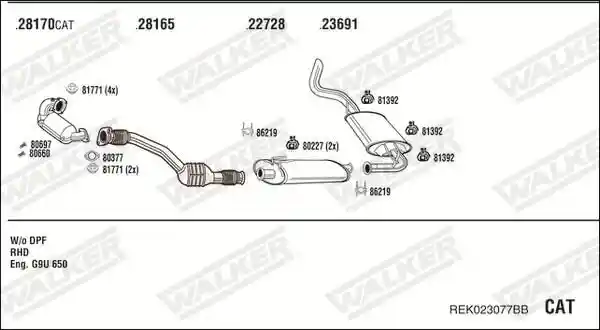 WALKER REK023077BB