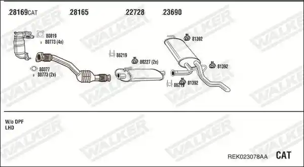 WALKER REK023078AA