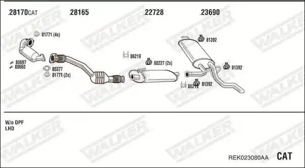 WALKER REK023080AA