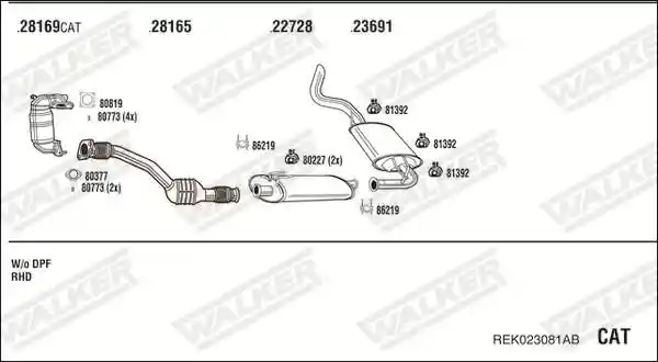 WALKER REK023081AB