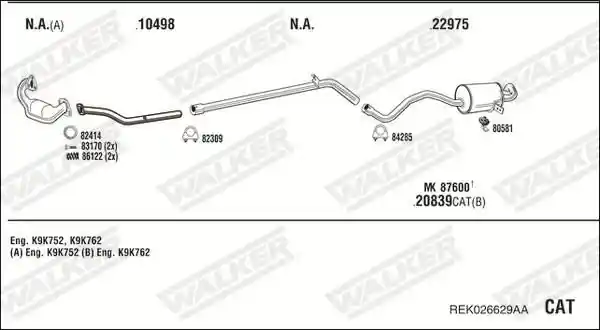 WALKER REK026629AA