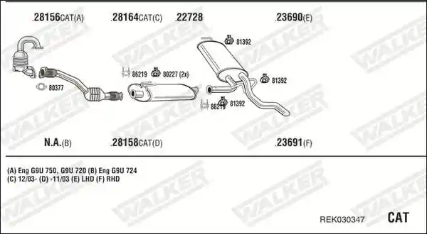 WALKER REK030347