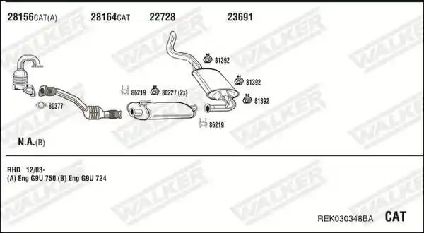WALKER REK030348BA