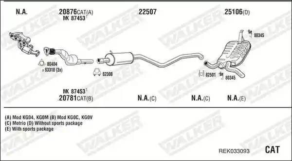 WALKER REK033093