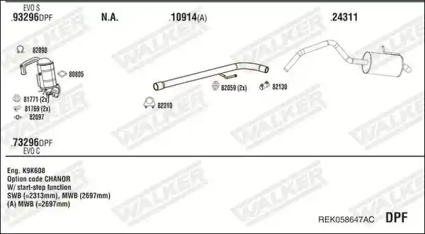 WALKER REK058647AC