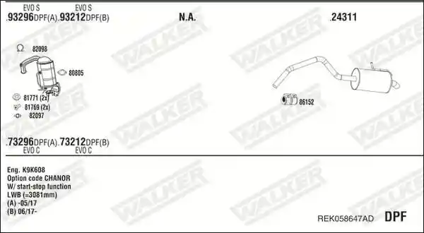 WALKER REK058647AD