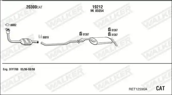 WALKER RET12596A