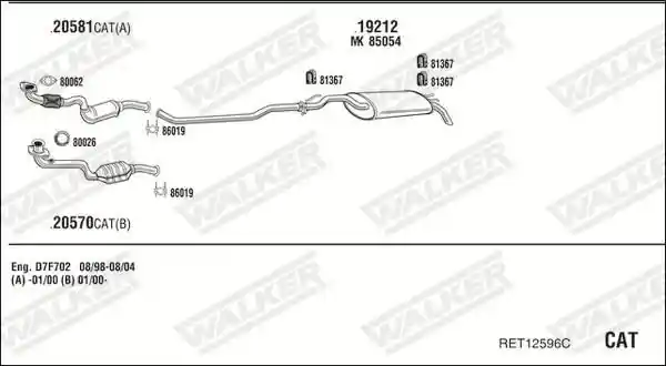 WALKER RET12596C