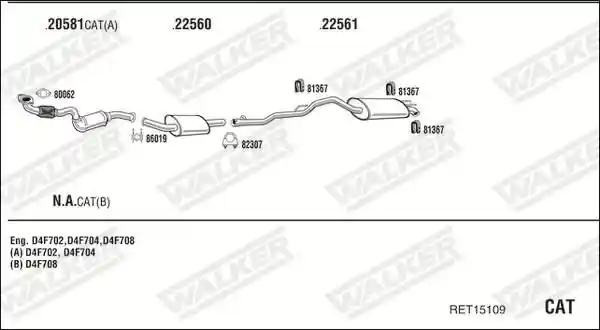 WALKER RET15109