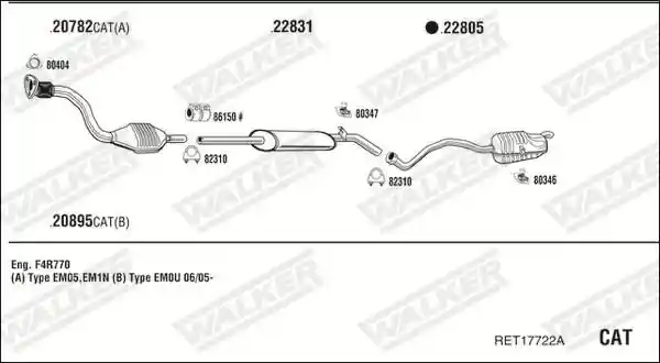 WALKER RET17722A